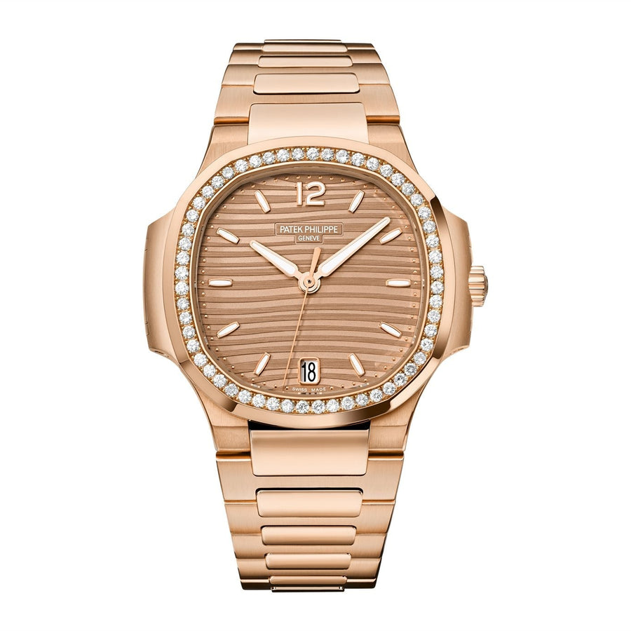 Nautilus Ladies Automatic Watch, 18k Rose Gold and Diamonds, 35,2mm, Ref# 7118/1200R-010 — image 2