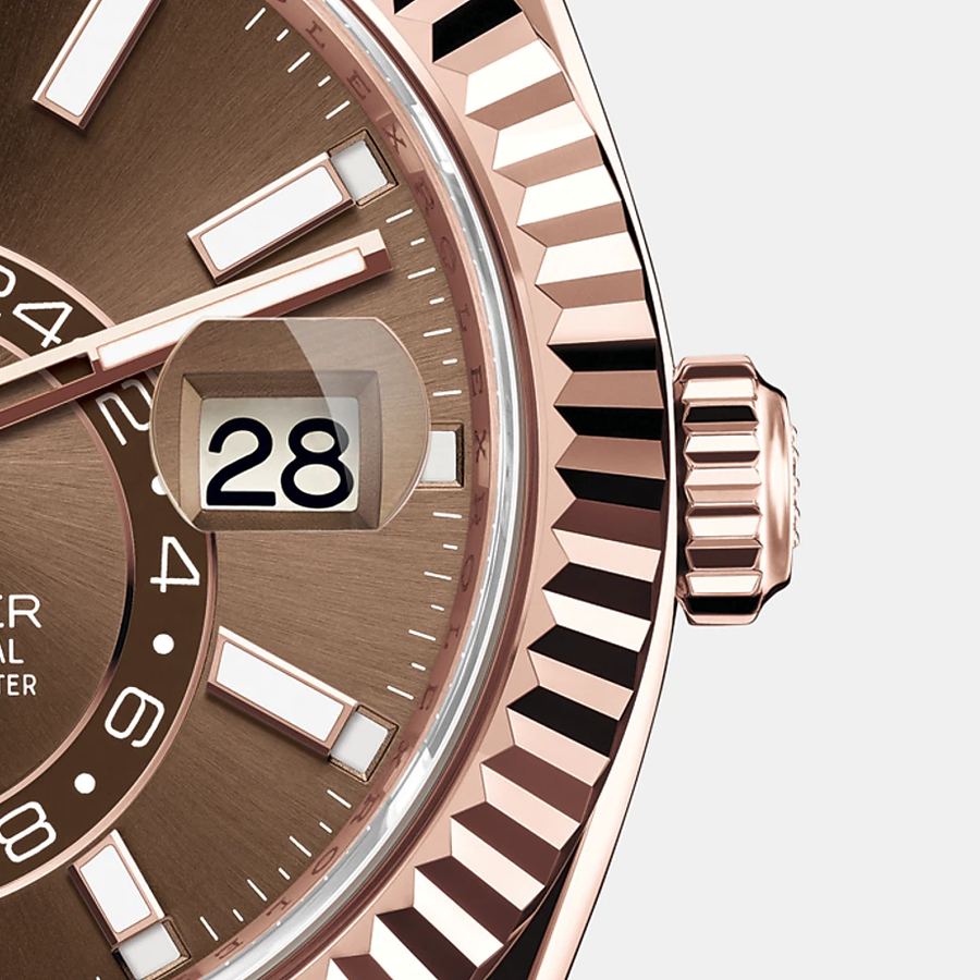 Sky-Dweller 42mm, 18k Everose Gold, Oysterflex, Ref# 326235-0005 — image 4