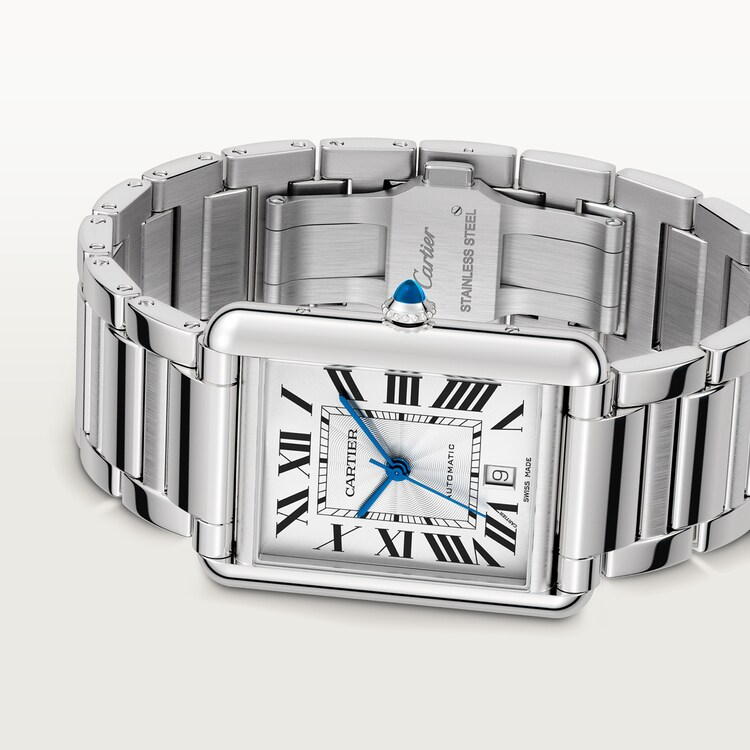 Unworn Tank Must, Extra-large Stainless Steel, 41mm x 31mm, Ref# WSTA0053, box and papers — image 3
