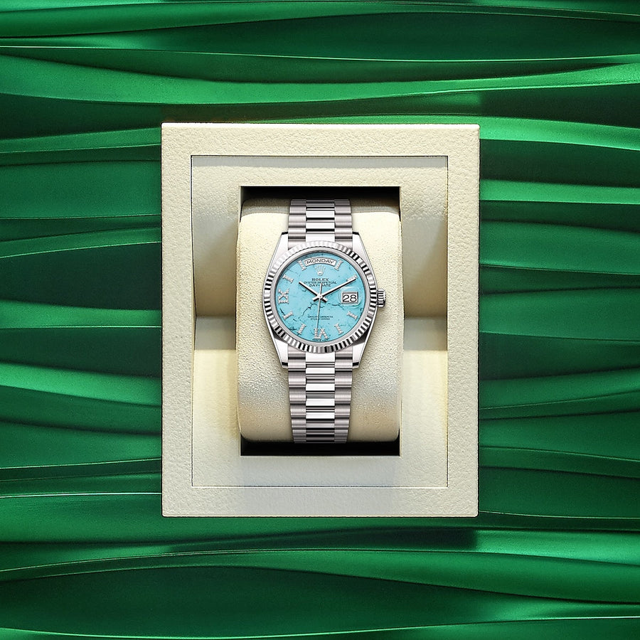 Day-Date 36, 18k White Gold with Diamond-set, 36mm, Ref# 128239-0044 — image 4
