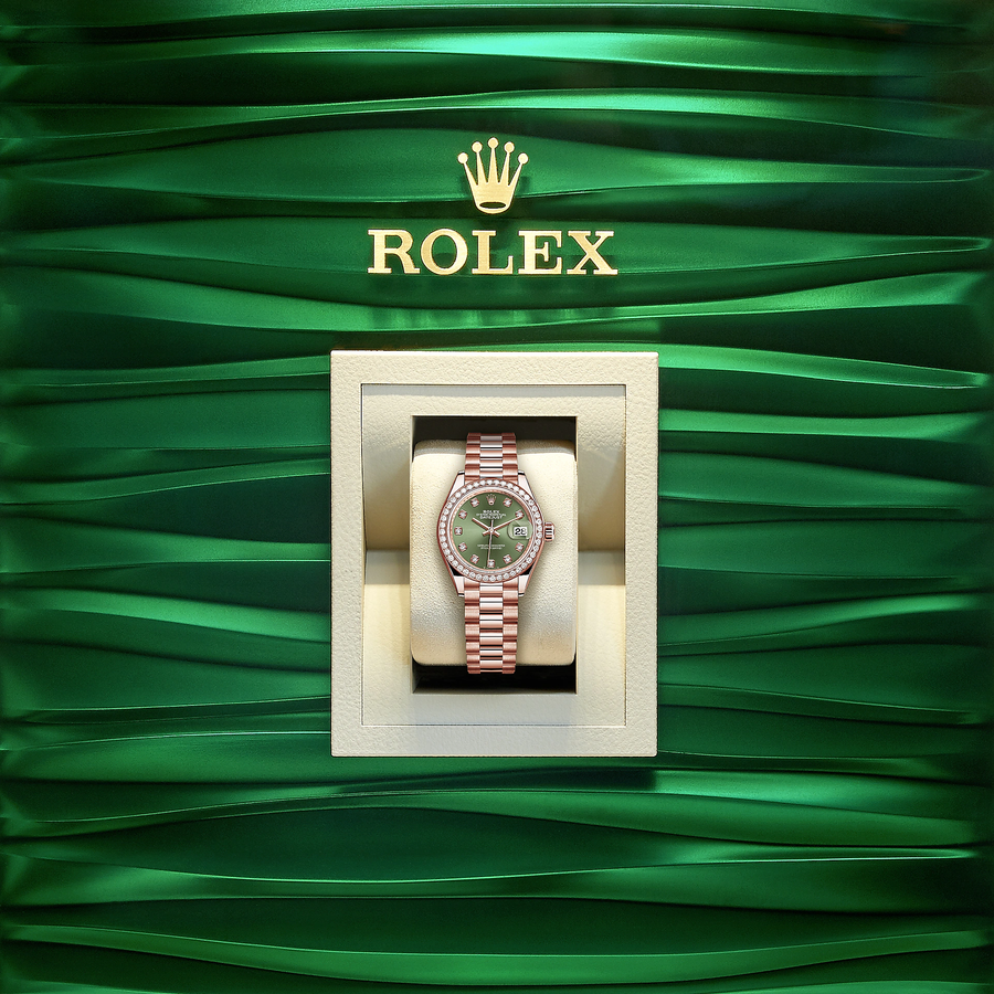 Lady-Datejust 28, 18kt Everose Gold and diamonds, Ref# 279135RBR-0014 — image 5