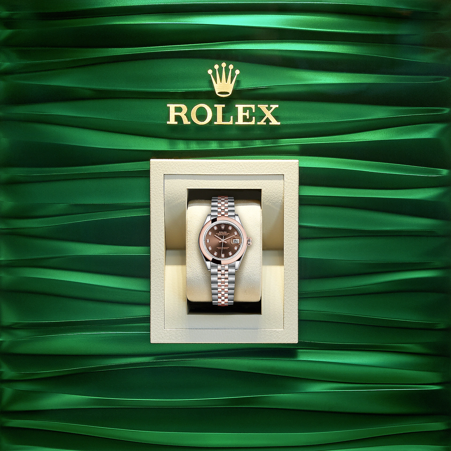 Lady-Datejust 28, Oystersteel and 18k Everose Gold, Ref# 279161-0011 — image 4