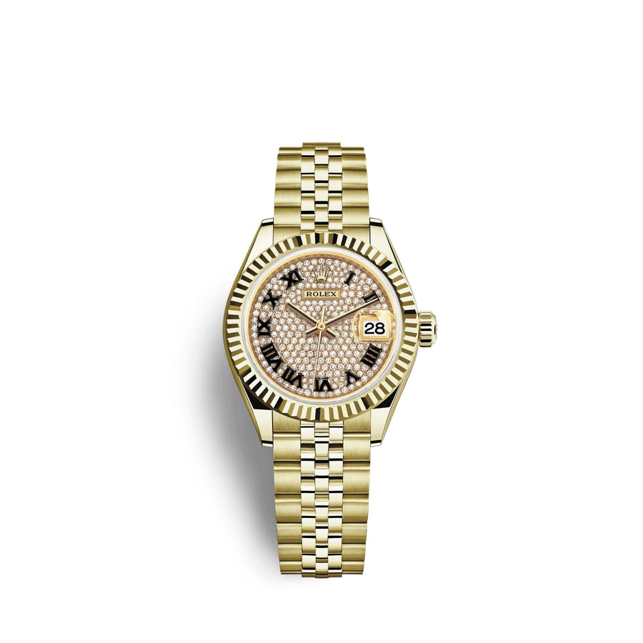 Lady-Datejust 28, 18k Yellow Gold, Ref# 279178-0032