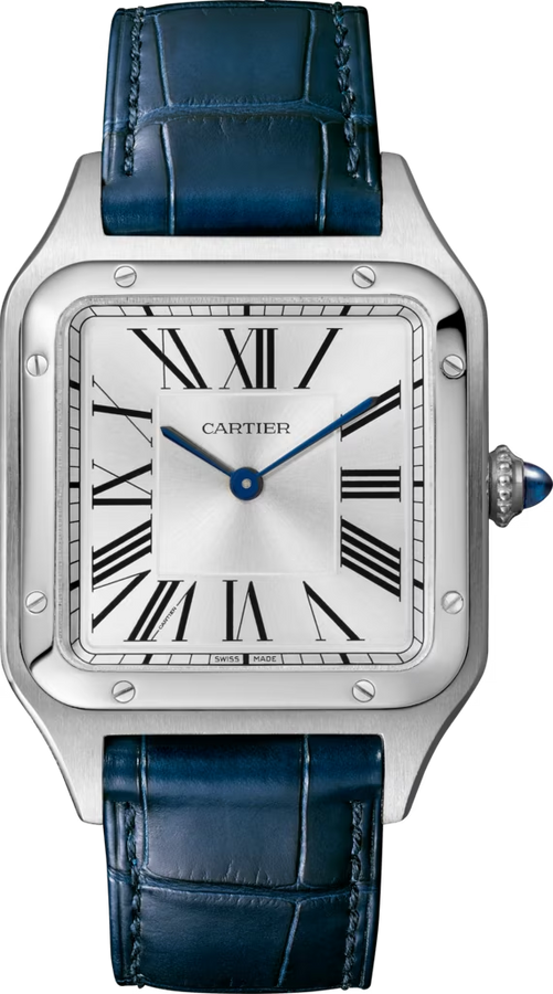 Unworn Santos Dumont, Stainless Steel, 43.5mm x 31.4mm, Ref# WSSA0022, box and papers — image 2