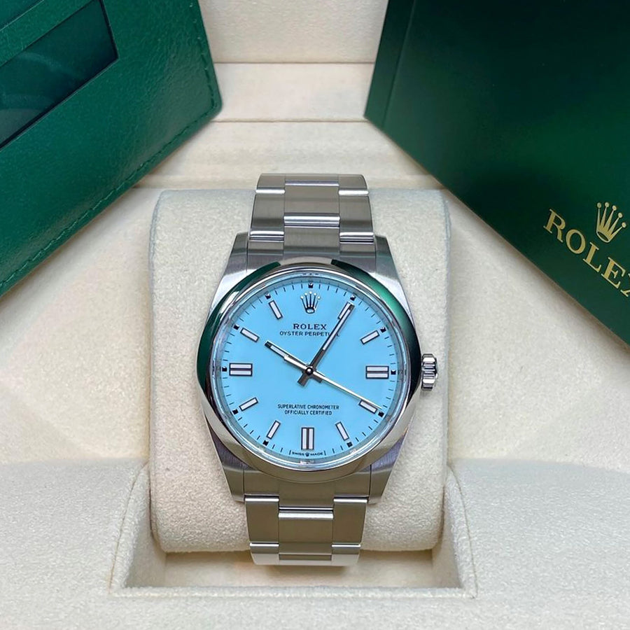 Oyster Perpetual 36, Turquoise blue dial, 36mm, Oystersteel Ref# 126000-0006 — image 2