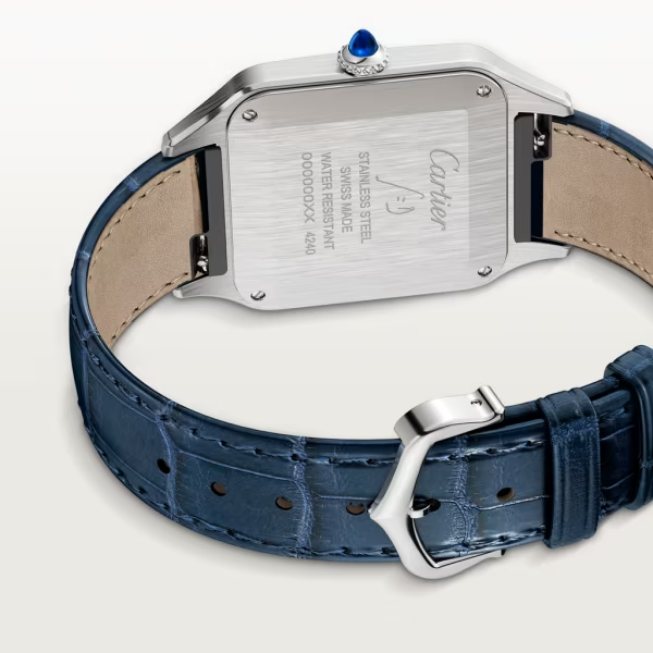 Unworn Santos Dumont, Stainless Steel, 43.5mm x 31.4mm, Ref# WSSA0022, box and papers — image 5