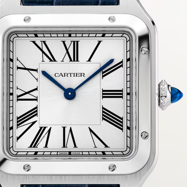Unworn Santos Dumont, Stainless Steel, 43.5mm x 31.4mm, Ref# WSSA0022, box and papers — image 3