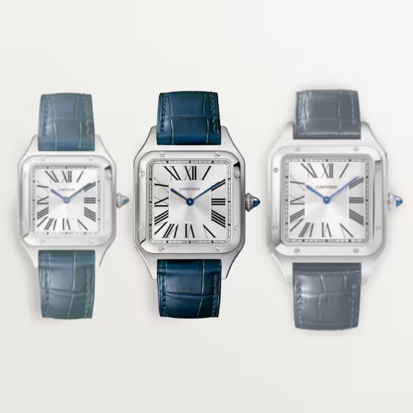 Unworn Santos Dumont, Stainless Steel, 43.5mm x 31.4mm, Ref# WSSA0022, box and papers — image 12