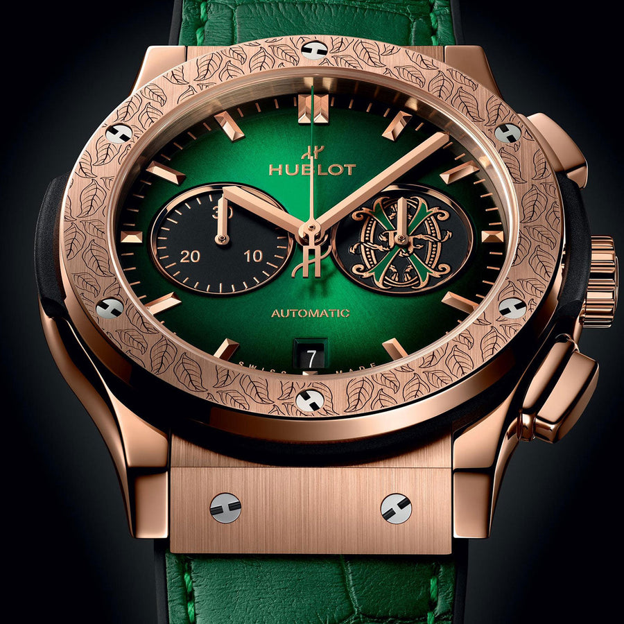 Unworn Classic Fusion Chronograph Arturo Fuente King Gold 42, 541.OX.8980.LR.OPX24, box and papers — image 3