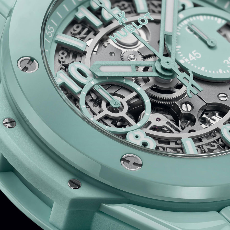 Unworn Big Bang Unico Mint Green Ceramic 42, 441.GS.5221.RX, box and papers — image 6