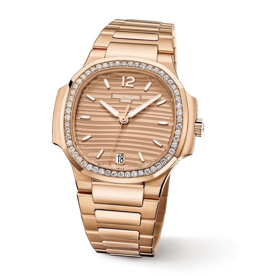Nautilus Ladies Automatic Watch, 18k Rose Gold and Diamonds, 35,2mm, Ref# 7118/1200R-010 — image 5
