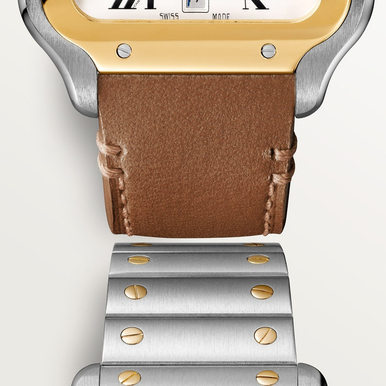 Unworn Santos, Stainless Steel and 18k Yellow Gold, 39.8mm, Ref# W2SA0009, box and papers — image 10