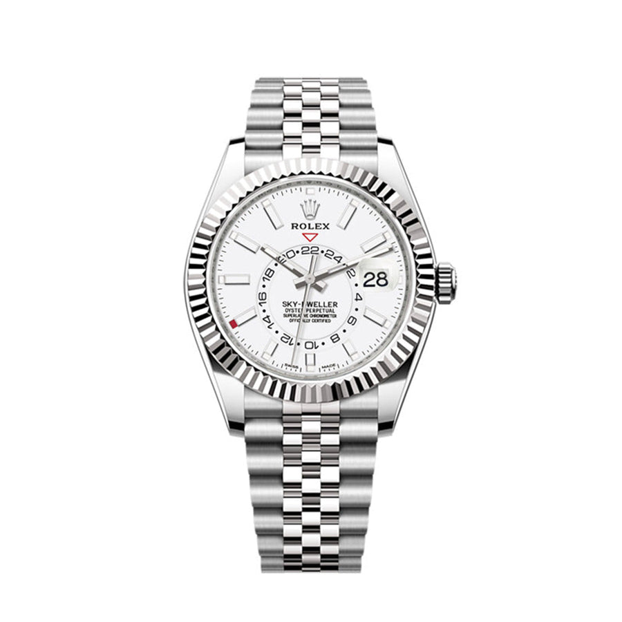 Sky-Dweller 42mm, Oystersteel and 18k White Gold, Ref# 326934-0002
