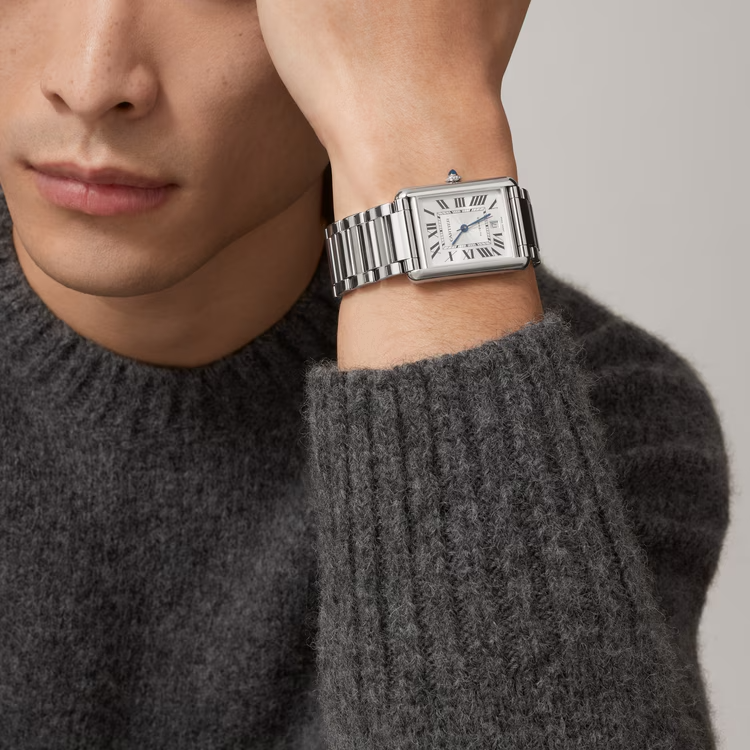 Unworn Tank Must, Extra-large Stainless Steel, 41mm x 31mm, Ref# WSTA0053, box and papers — image 6