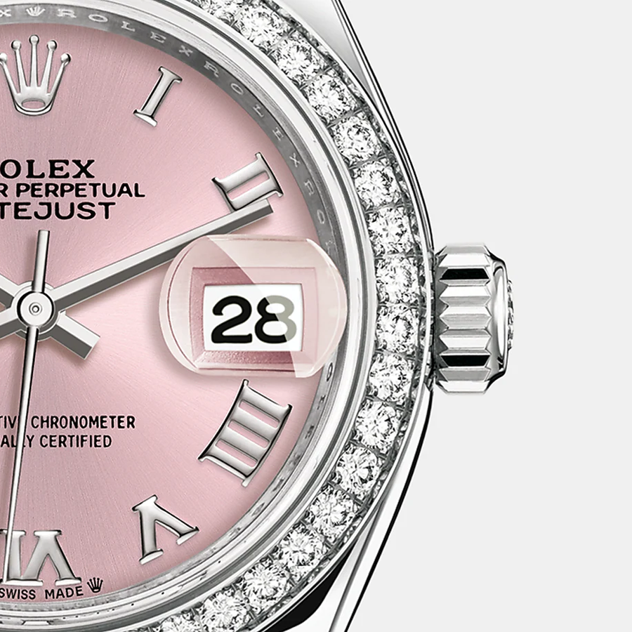 Lady-Datejust 28, Oystersteel and 18k White Gold, Ref# 279384RBR-0005 — image 4