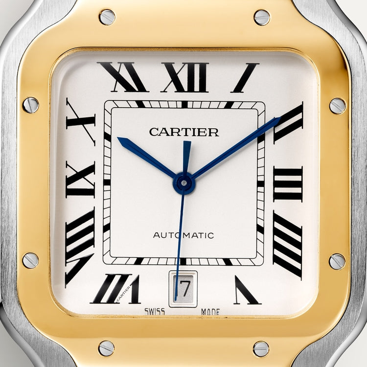 Unworn Santos, Stainless Steel and 18k Yellow Gold, 39.8mm, Ref# W2SA0009, box and papers — image 2