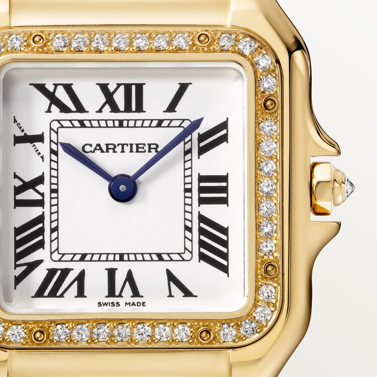 Unworn Panthère Medium, 18k Yellow Gold, Diamonds, 27mm x 36mm, Ref# WJPN0016, box and papers — image 2