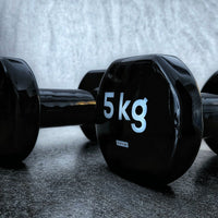 Signature Fitness Hex Dumbbells Workout Equipment Set of 5 10