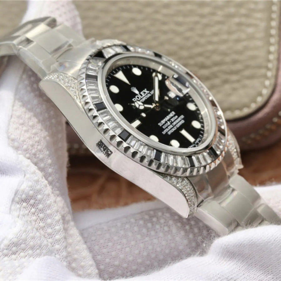 Submariner Date Silver Black Diamond, 40mm, Ref#116610LN — image 11