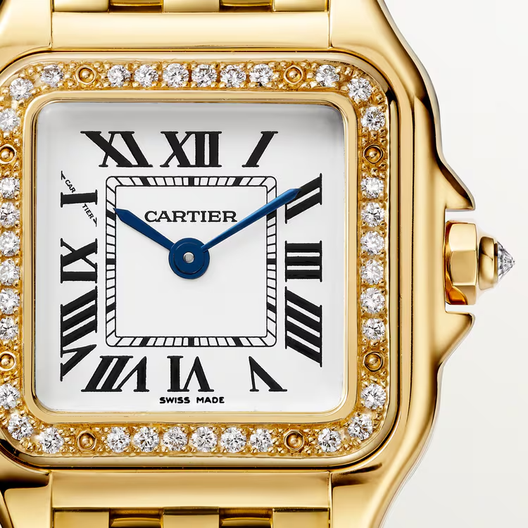 Unworn Panthère Small, 18k Yellow Gold, Diamonds, 22mm x 30mm, Ref# WJPN0067, box and papers — image 2