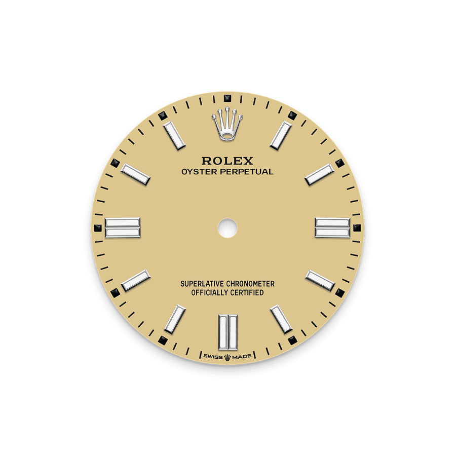 Unworn 2025, Oyster Perpetual, Oystersteel 41mm, Beige dial, Domed Oyster, Ref# 134300-0007, box and papers — image 2