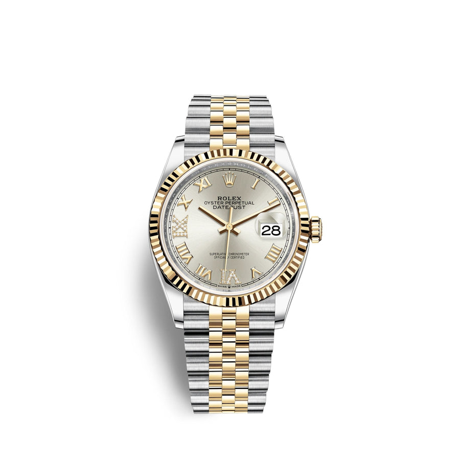 Datejust 36, 18 karat guld og rustfrit stål, 36 mm, Ref. nr. 126233-0031