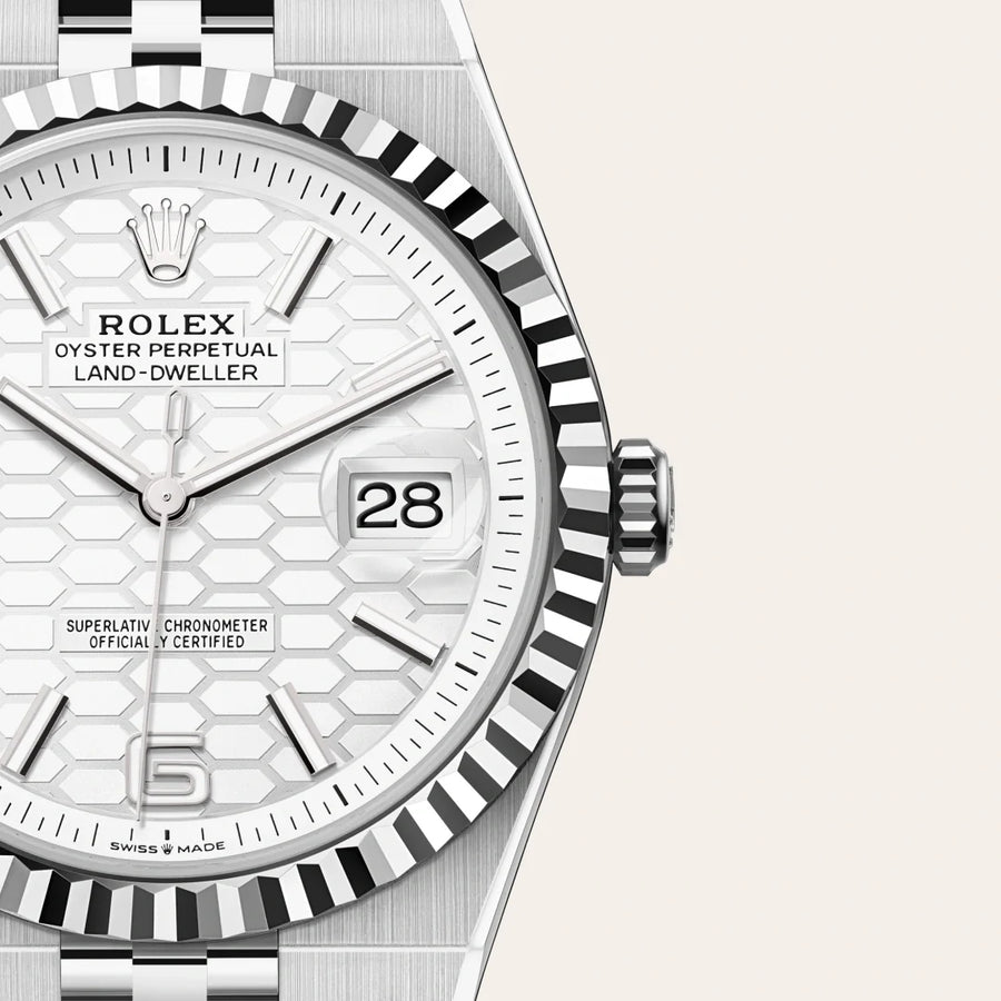Land-Dweller 40mm Oystersteel & White Gold M127334-0001 — image 2