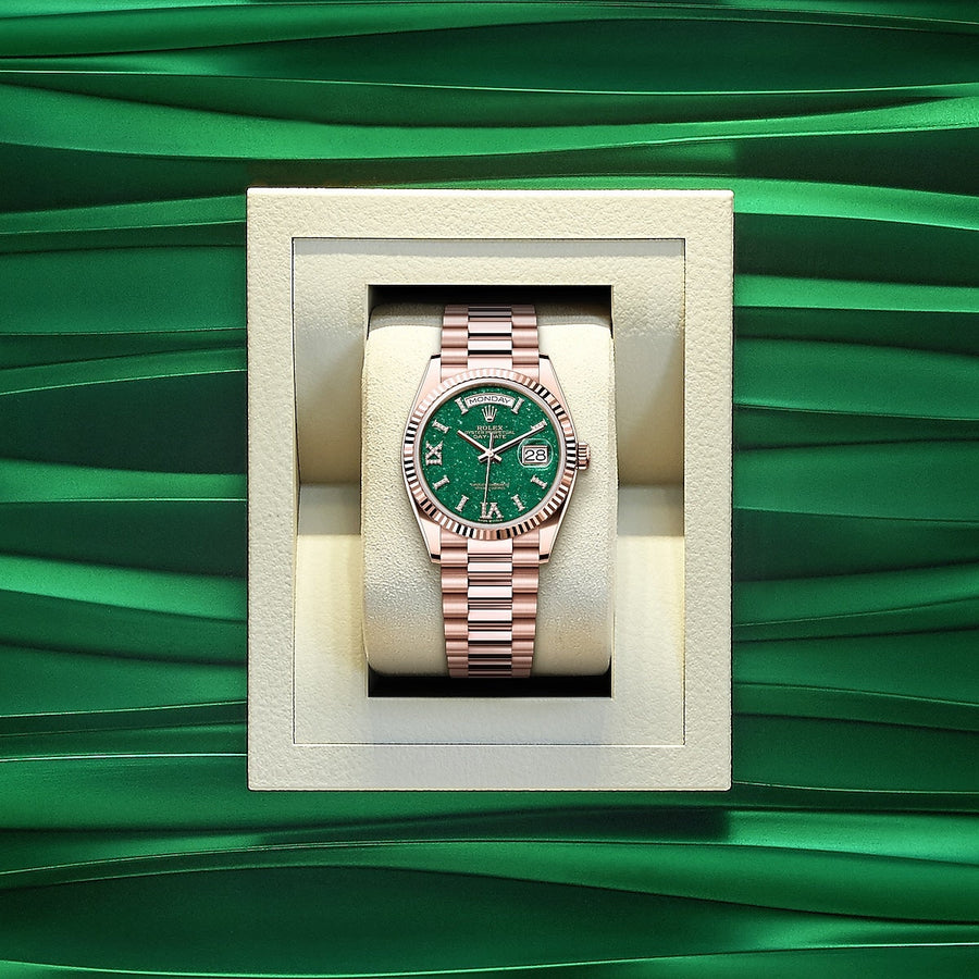 Day-Date 36, 18k Everose Gold with Diamond-set, 36mm, Ref# 128235-0068 — image 5