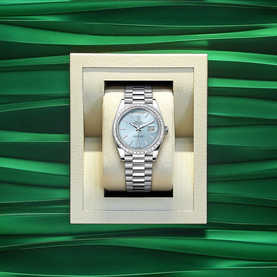 Day-Date 40, Platinum with Diamond-set, 40mm, Ref# 228396tbr-0039 — image 5