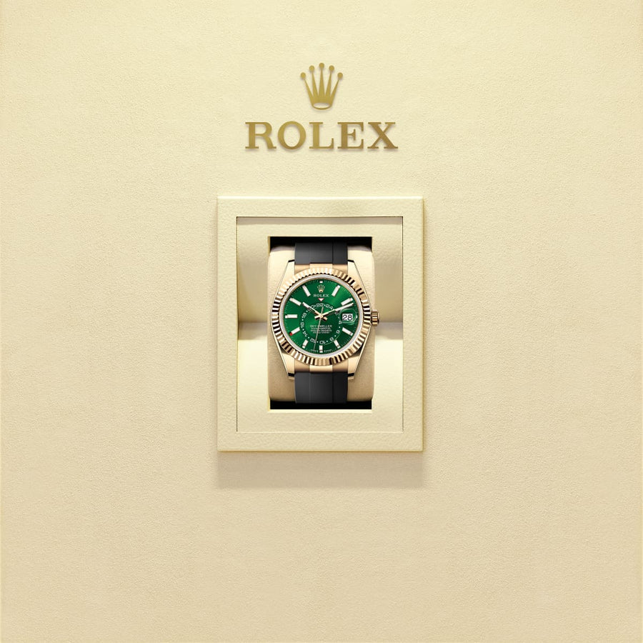 Unworn 2025, Sky-Dweller, 42mm, 18k Yellow Gold, Ref# 336238-0004, box & papers — image 4