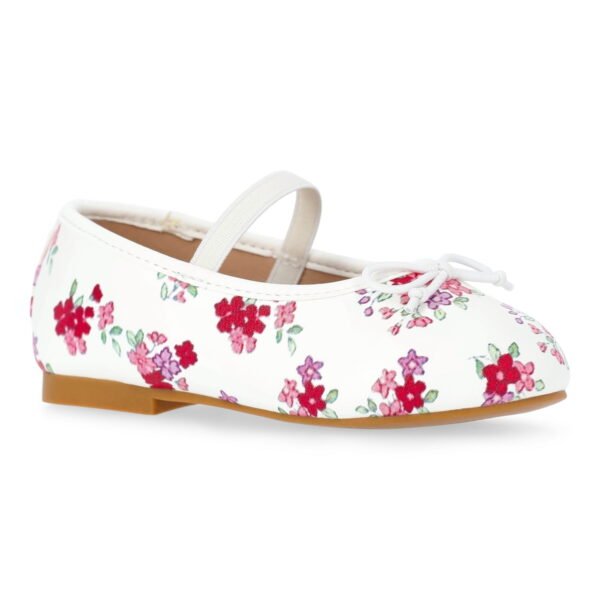 Wonder Nation Baby Girls Bow Ballet Dress Shoes