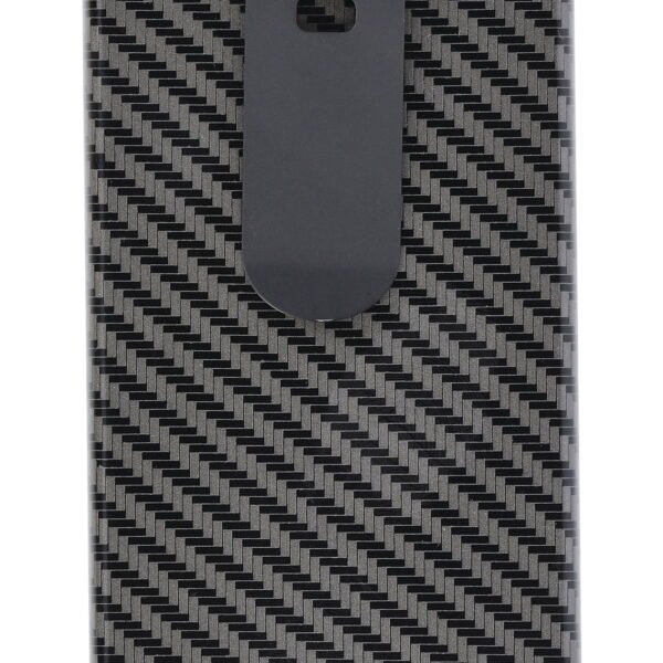 George Men's Metal Card Holder with Money Clip, Black