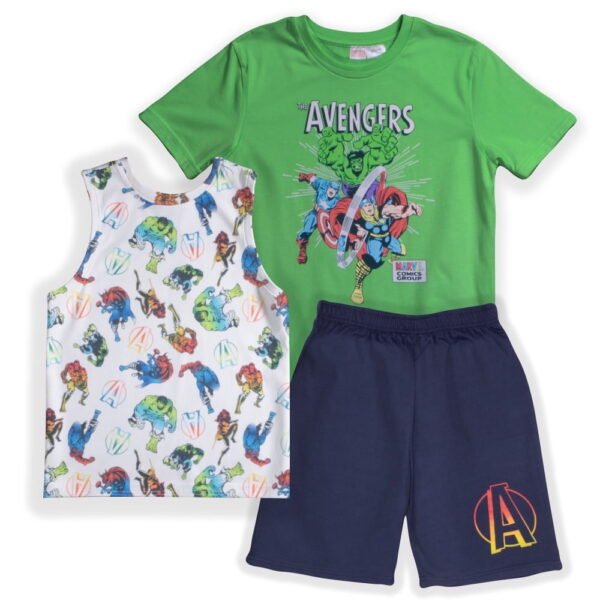 Marvel Avengers Boys 3-Piece T-Shirt, Tank & Shorts Set (Little Boys), Sizes 4–8