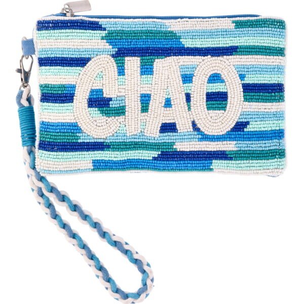 No Boundaries Women's Beaded Wristlet, Blue Ciao