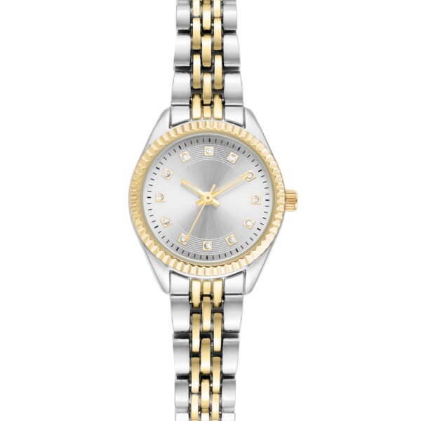 Time and Tru Two-Tone Metal Bracelet Women's Watch