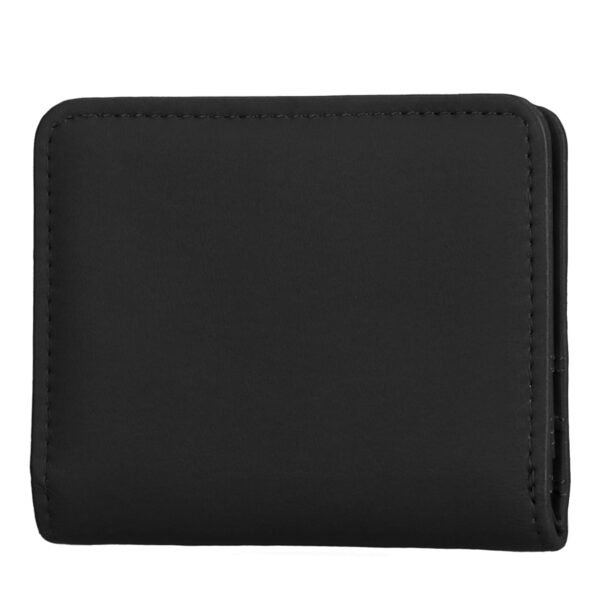 Time and Tru Women's Sharon Two Fold Wallet, Solid Black