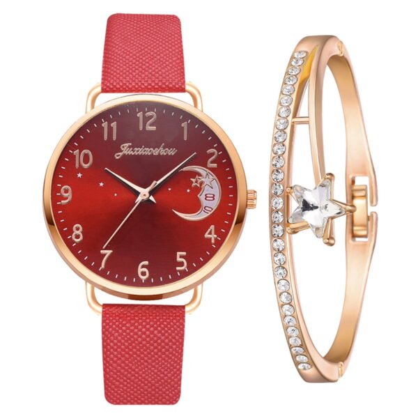 YATLTE Leather Women Watches, Ladies Dress Analog Quartz Date Classic Luminous Leather Strap Waterproof Female Wrist Watch