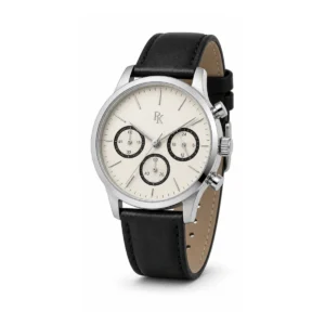 Royal Kinzy Tempo 42mm Ivory Black Chronograph Watch