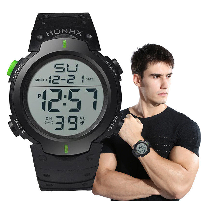 men sport led watches top brand men digital clock multi functional rubber man fitnes athlete timekeeping electronic watch reloj
