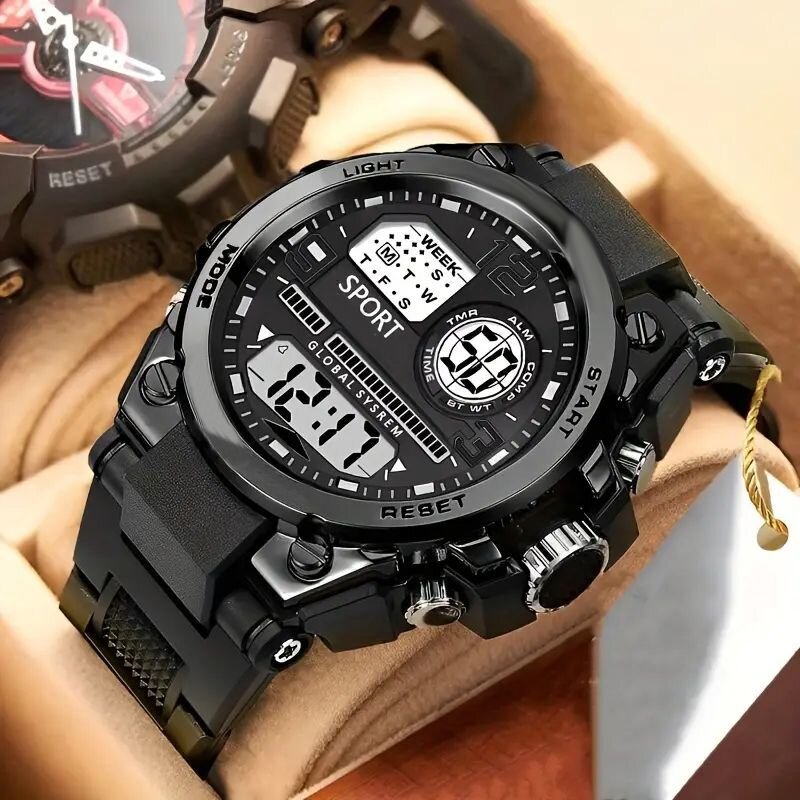 trendy men's multifunctional sports student electronic watch is the best choice for gift giving