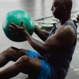 Yes4All Yoga Exercise Ball with Pump (Hand) - Anti Burst & Extra Thick Stability Ball / Balance Ball /...