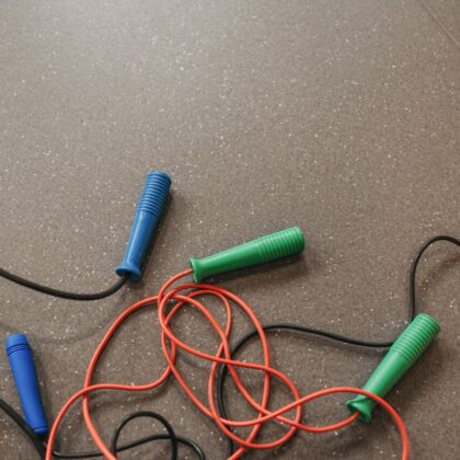 WOD Nation Jump Rope - Black Alloy Steel Handles - 11 ft 2.2 mm & 3.3 mm Cables